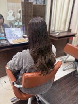 ミディアムヘア/デザインカラー/フェイスフレーミング/成田