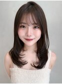 モテ髪小顔うる艶髪こなれヘアココアベージュデジタルパーマ