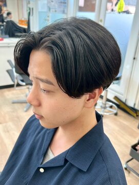 グッドタイムエフティフィフス 横浜西口(GoodTimes ft.fifth) 横浜毛流れセンターパートニュアンスパーマフェザーパーマ40代◆