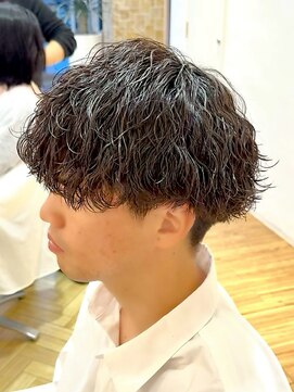 イーストハムアネーロ(EAST HAM anello) メンズカット/ショート/ツイストスパイラルパーマ/ブラウン