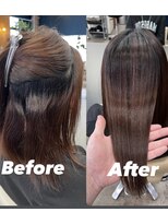 ナインスフロア(9NINTH FLOOR)&nbsp;艶髪酸性ストレート/モカベージュ/暗めカラー/髪質改善