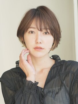 インセプション 銀座(INCEPTION) 前下がりショート・ボブ/パーマ/前髪なし/30代/40代/50代/長め