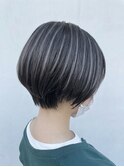 秋色ハイライト白髪染め◎美髪グレージュ小顔カット30代40代