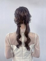 銀座新橋着付けヘアセットサロン［N］&nbsp;編み込みツインテール/ウェーブヘア/結婚式/ヘアセット/銀座