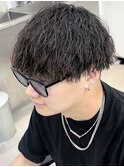 ツイストスパイラルメンズマッシュ栄フェード