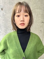 ロンド 銀座(Lond)&nbsp;☆春日☆ニュアンスウルフワンホンレイヤーダークブルーボブ50