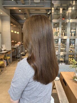 オーガニック リブ 川越(organic+live) 似合わせカット×ブリーチなしベージュ イルミナカラーで垢抜け