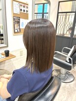 ヘアアンドメイク 心座(hair&make)&nbsp;髪質改善ストレート×艶ミディ