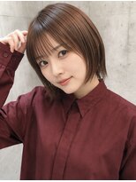 アフィーロ(ACHFILO) 前髪エクステ20代30代大人女子 ココアブラウン 韓国人風透け感