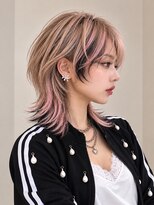 ソレイユトウキョウシブヤ(SOLEIL TOKYO shibuya) 17.黒髪×ピンクが映えるハイトーンウルフ