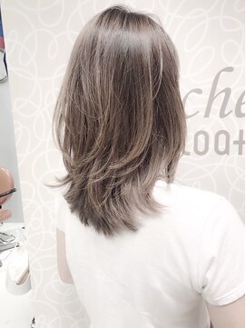 ミッシェル アフロート(michelle afloat) 髪質改善アッシュカラーひし形簡単まとまるツヤカーブカット