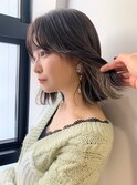 オシャレ度アップなミルクティーインナーカラー☆