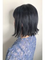 フロート 小阪店(float) ブルージュカラー_マロンベージュ Aラインボブ かきあげ