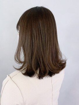 アイティーバイアルバム 下北沢店(IT by ALBUM) オリーブベージュミディ_ショコラベージュボブルフ_ba341581