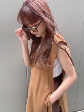 アイユー(ii+U) ワンカールレイヤースタイル　韓国ピンクベージュ　髪質改善