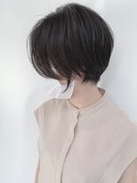 ステア ケース(stair case)&nbsp;大人かわいい丸みショートボブ黒髪ハンサムショート