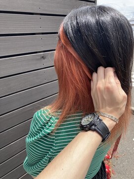 オーシー 四ツ井店(O'sea) インナーカラーオレンジ