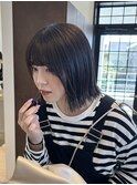 切りっぱなしボブ