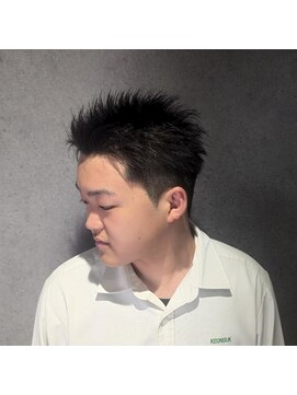 クフィア メンズヘアー カンポ 天王寺店(CUFFIA MEN'SHAIR CAMPO) スパイキーショート×フェード／ベリーショート