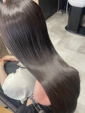 リンクエン(Link enn) 【ラベンダーグレージュ】透明感カラー/艶カラー/髪質改善/