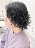 メンズミディアムパーマ