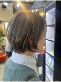 丸みショート／ハイライト／コントラストカラー