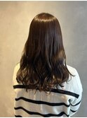 落ち着きと華やかさのある艶感ウェーブパーマ 巻き髪 髪質改善