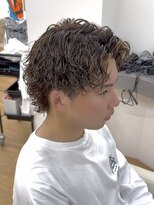 ビカム 名駅(become)&nbsp;【サーフカールパーマ】ハイライトパーマメッシュメンズカラー