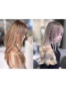ダメージケアがしっかりできるからロングを楽しめる◎理想のカラーとヘアスタイルを両立！ハイトーンサロン