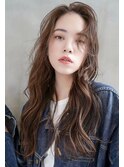 【GEEKS渋谷】ロングレイヤー/マロンベージュ/くびれカール/小顔