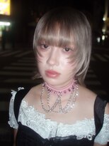 キジ(KIJI) レイヤーボブ/ミルクティーベージュ/ベージュ/ハイトーン