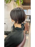 フェミニン丸みショートボブ