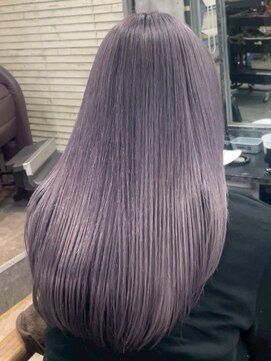 ハーシーバイアポロ 相模大野(HERSHE by apollo) xカラー/ホワイトグレージュ/レイヤーカット/チェリーブラウン