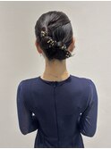 お呼ばれヘア◎ピタッとお団子ツイン