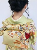 着物ヘア　古典振袖