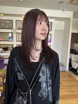 ウニレ バイ センス(unire by sense)&nbsp;レイヤーカットで作るレッドブラウンカラー