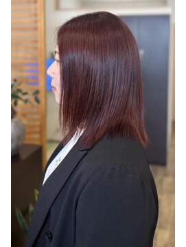 桃の木 ヘアー(桃の木 hair) ボルドーブラウン(シングルカラーで叶うツヤ髪)