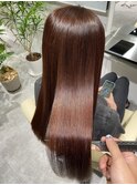カッパーピンク　ブリーチなし　髪質改善