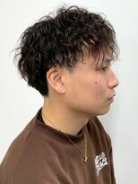 ラギッド 大野城店(RUGGED)&nbsp;ツーブロック スパイラルパーマ 束感 ブラウンカラー 20代