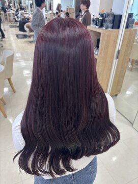 ケンジ 平塚ラスカ店(KENJE) チェリーレッド/ダークブルー/デジタルパーマ/平塚駅