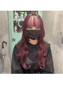 イメチェンヘアスタイル/ピンクベージュ/アンブレラカラー渋谷