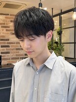 ラシェル パル ノエル(Laciel par Noel) Men's_マッシュショート_シースルーバング_黒髪