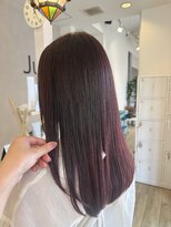 ジュエ ヘアー デザイン(Jue hair design)&nbsp;秋ボルドーブラウン/ワンカラー/イルミナカラー/知立/20代