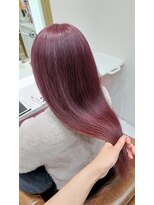 ザトエル 栄(THE TOEL) ●ブリーチあり大人かわいいカシスピンクロング