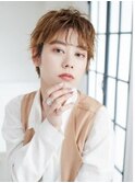 三軒茶屋_レディース_ショート_無造作_パーマ_コテ巻き_ブリーチ