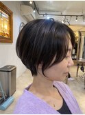 癖でもまとまる縮毛×くびれショート
