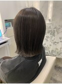 切りっぱなしボブ×グレージュボブ