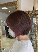 インナーカラー×ショートボブ(^^)