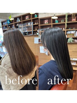 スミカ(sumica) #ブルーブラック #暗髪 #ブリーチなし