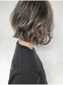 【maile】ブリーチあり/白髪ぼかしハイライト/切りっぱなしボブ